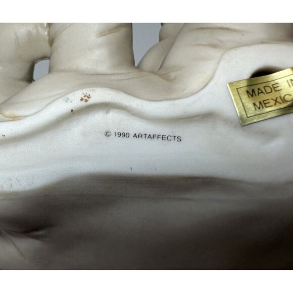 Sleeping Elephant Ceramic Artaffects Grey Napping Trunk Curled Up 1990 - Picture 8 of 8